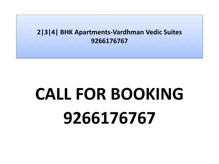 2 3 4 bhk apartments vardhman vedic suites 9266176767