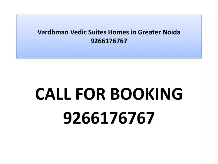 vardhman vedic suites homes in greater noida 9266176767