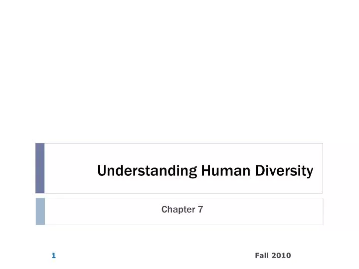 understanding human diversity