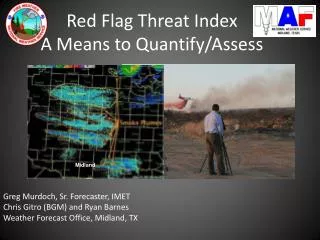 Red Flag Threat Index A Means to Quantify/Assess