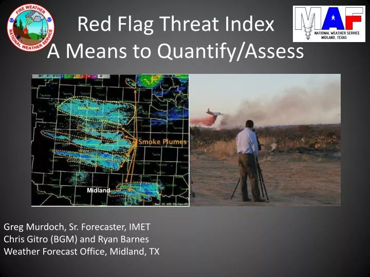 red flag threat index a means to quantify assess