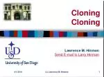 Cloning Cloning - slide 1