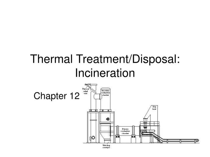 thermal treatment disposal incineration