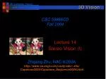 3D Vision - slide 1