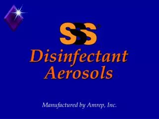 Disinfectant Aerosols