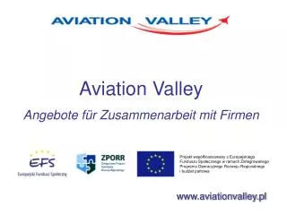 Aviation Valley Angebote für Zusammenarbeit mit Firmen