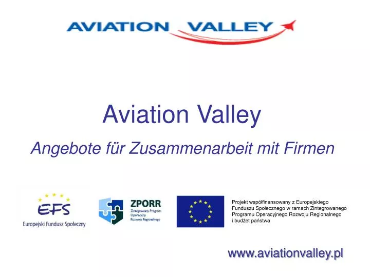aviation valley angebote f r zusammenarbeit mit firmen