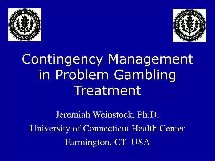 contingency management in problem gambling treatment