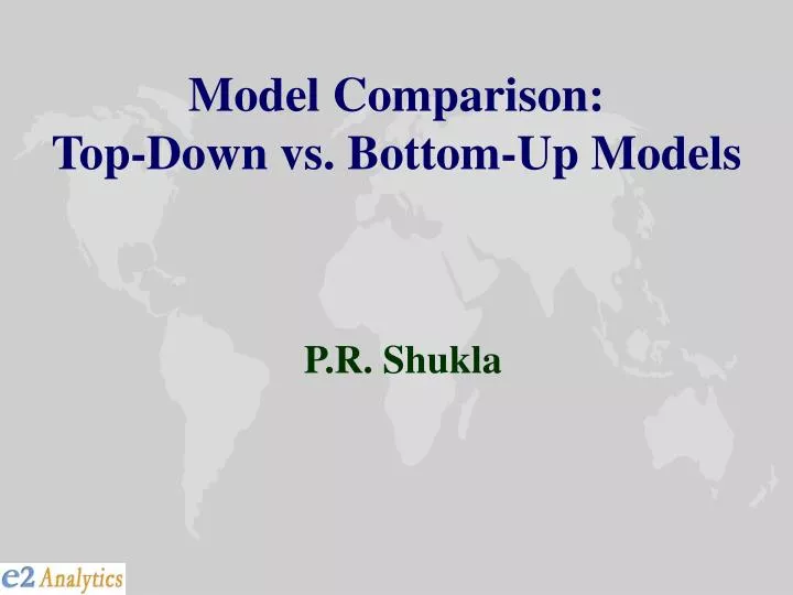 model comparison top down vs bottom up models