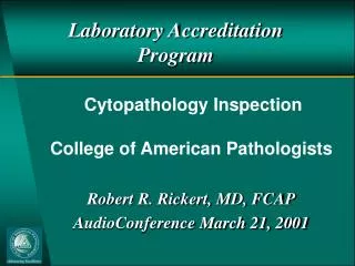 Laboratory Accreditation Program