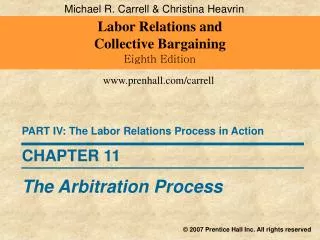 Labor Relations and Collective Bargaining Eighth Edition