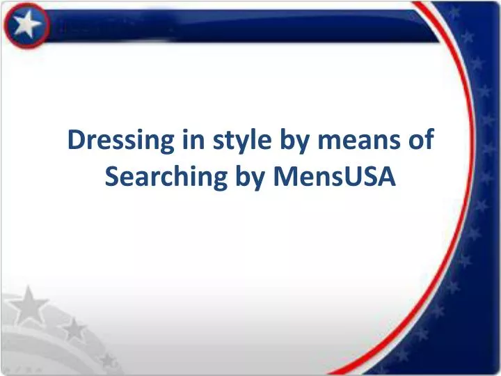 dressing in style by means of searching by mensusa
