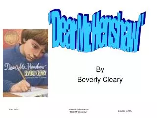 By Beverly Cleary