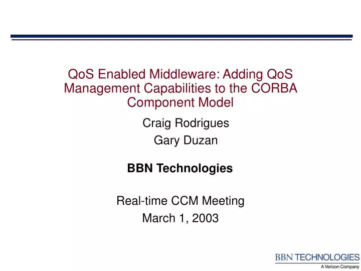 qos enabled middleware adding qos management capabilities to the corba component model