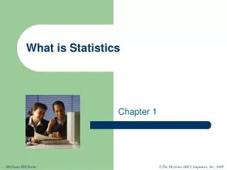 What is Statistics