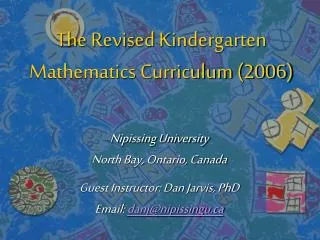 Nipissing University North Bay, Ontario, Canada Guest Instructor: Dan Jarvis, PhD Email: danj@nipissingu