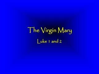 The Virgin Mary