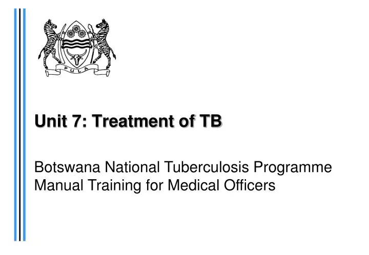 unit 7 treatment of tb