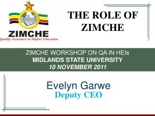 THE ROLE OF ZIMCHE