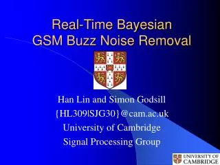 Real-Time Bayesian GSM Buzz Noise Removal