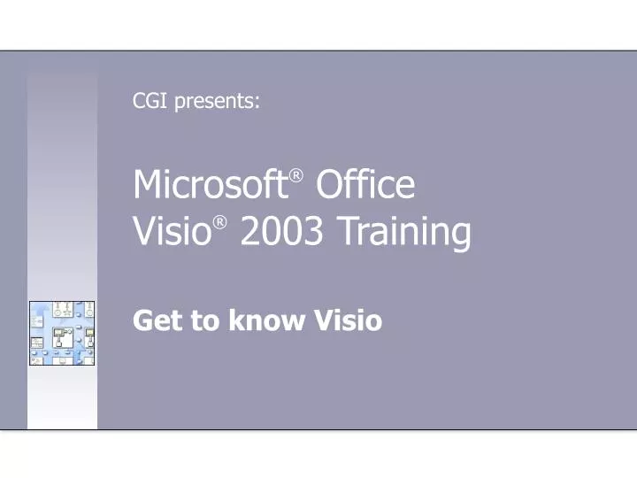 microsoft office visio 2003 training