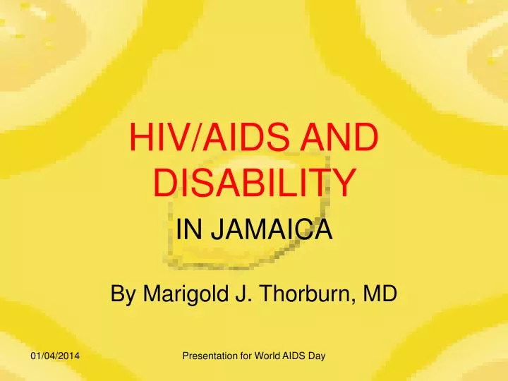 hiv aids and disability