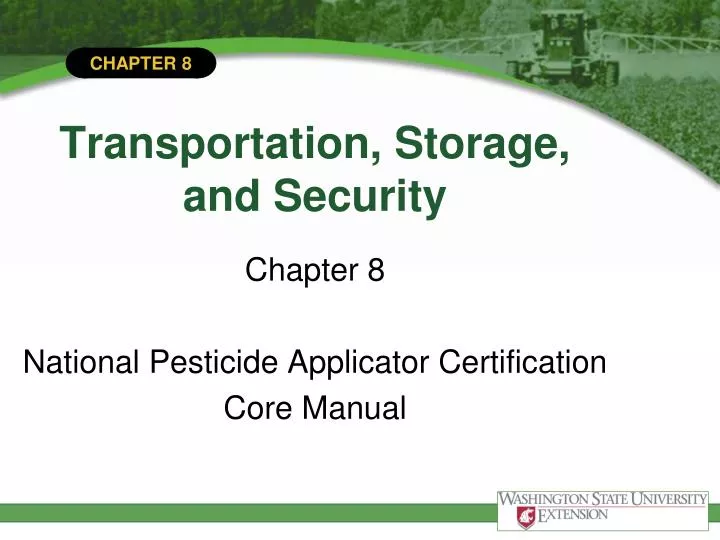 transportation storage and security