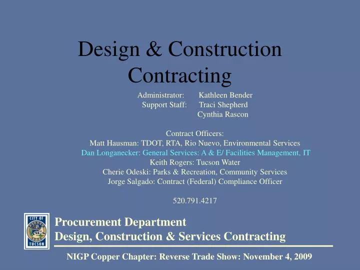 design construction contracting