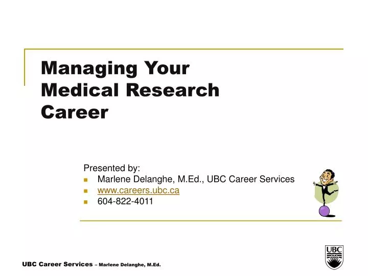 managing your medical research career
