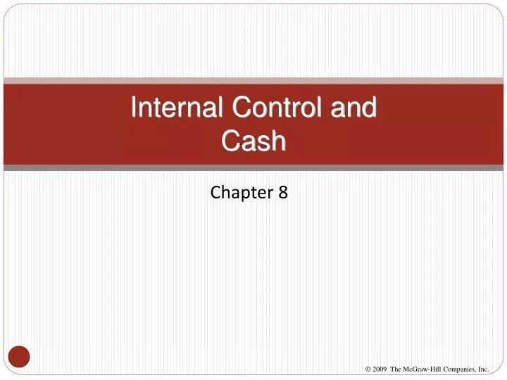 internal control and cash