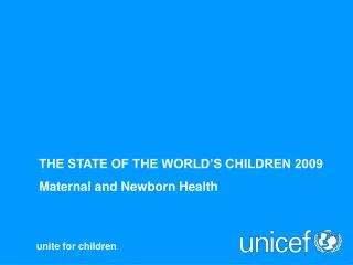 maternal and newborn health