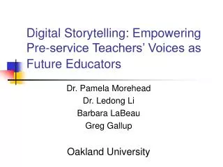Digital Storytelling: Empowering Pre-service Teachers’ Voices as Future Educators