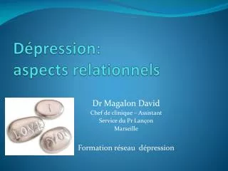 Dépression: aspects relationnels