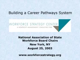 Building a Career Pathways System