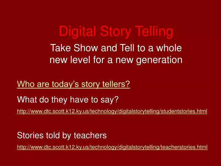 digital story telling
