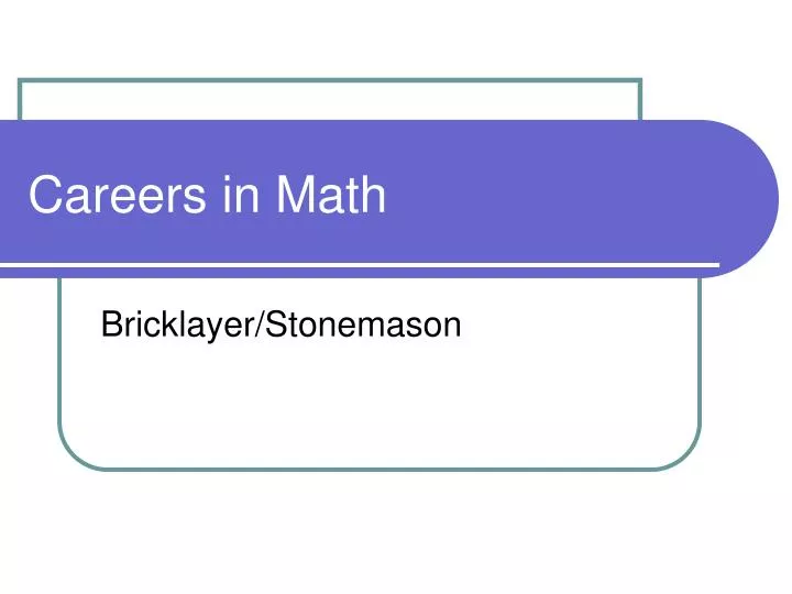 careers in math