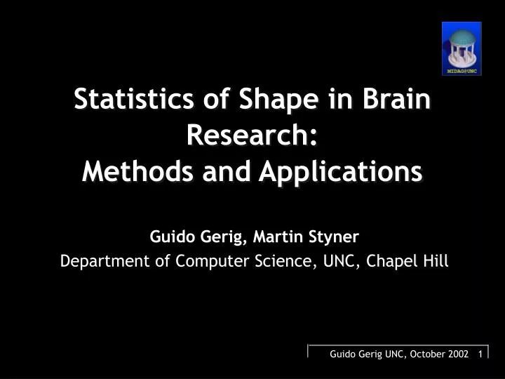 statistics of shape in brain research methods and applications