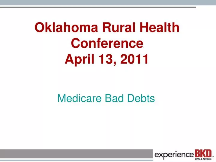 oklahoma rural health conference april 13 2011