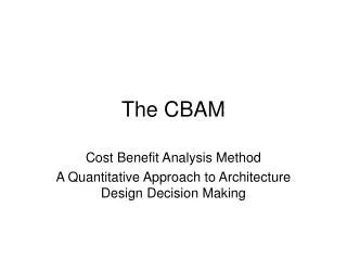 The CBAM