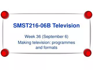 SMST216-06B Television