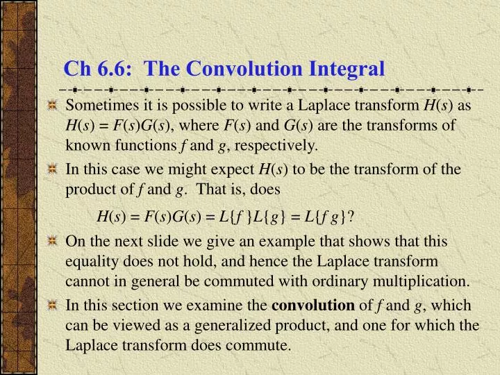 ch 6 6 the convolution integral
