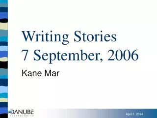 Writing Stories 7 September, 2006