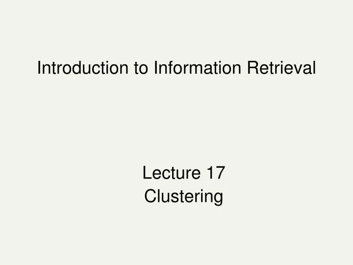 introduction to information retrieval