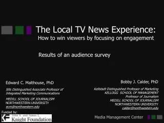 The Local TV News Experience: How to win viewers by focusing on engagement