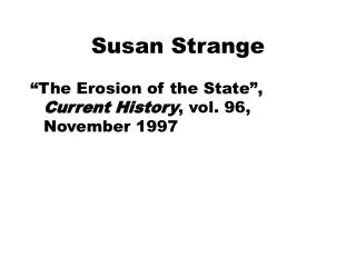 Susan Strange