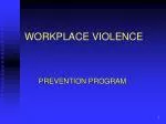 WORKPLACE VIOLENCE - slide 1