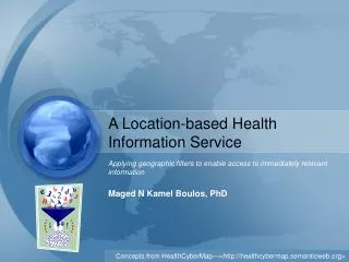 A Location-based Health Information Service