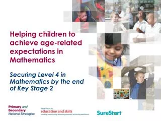 Helping children to achieve age-related expectations in Mathematics