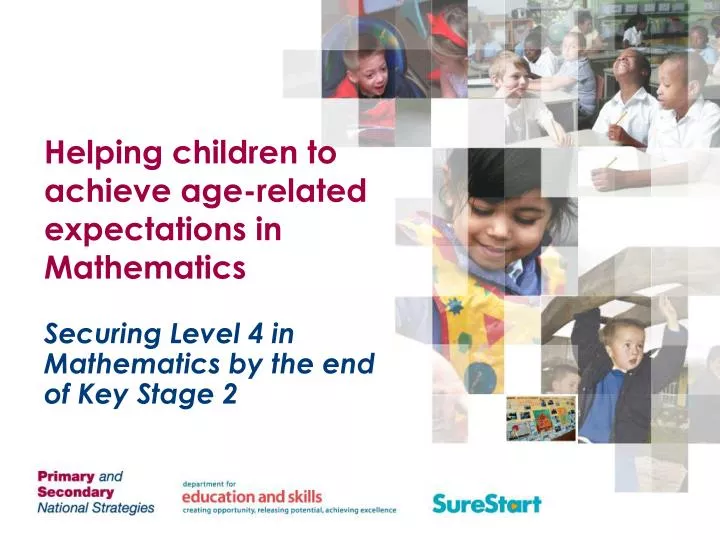 helping children to achieve age related expectations in mathematics