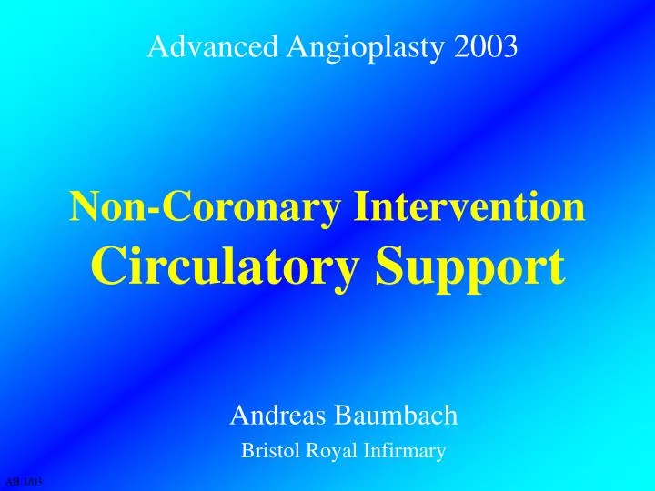 non coronary intervention circulatory support